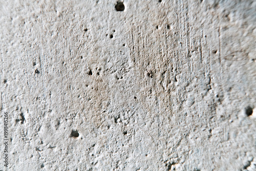 Macro Shot of Rough White Concrete Wall Texture