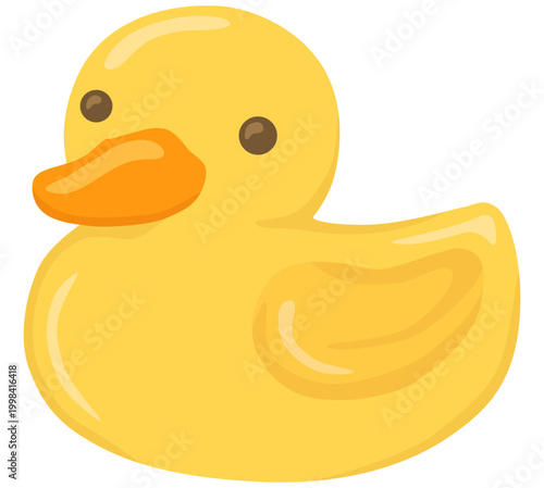 かわいいお風呂のアヒルのイラスト ベクター素材