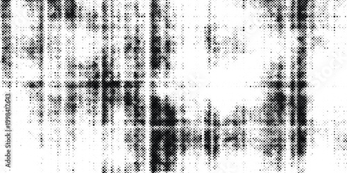 Creative abstract digital noise pattern in high-contrast black and white with abstract layered particles and glitch effects, creative background