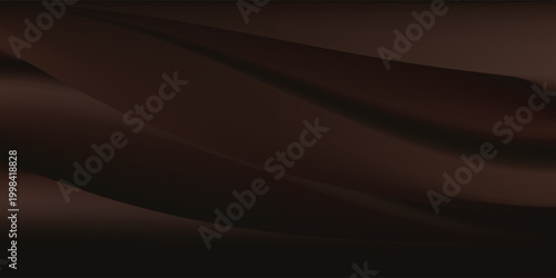 Black dark brown orange gold abstract luxury background. Silk satin fabric. Gradient ombre color. Curtain drapery fold line. Chocolate shade. Shiny glow glitter light. Design. Wide banner. Panoramic.