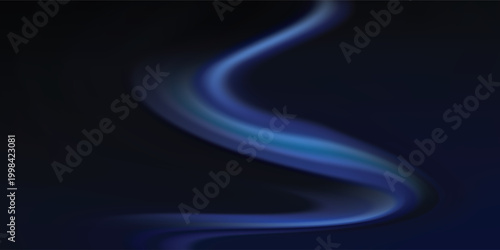 Light arc in neon colors, in the form of a turn and a zigzag. Creative vector illustration of flying cosmic meteor, planetoid, comet, fireball isolated on transparent background.