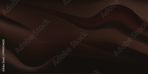 Black dark brown orange gold abstract luxury background. Silk satin fabric. Gradient ombre color. Curtain drapery fold line. Chocolate shade. Shiny glow glitter light. Design. Wide banner. Panoramic.