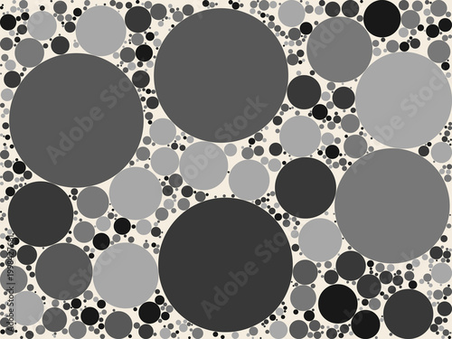 Circle Packing Apollonian Fractal Pattern Background