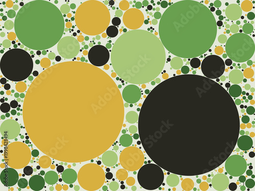 Circle Packing Apollonian Fractal Pattern Background