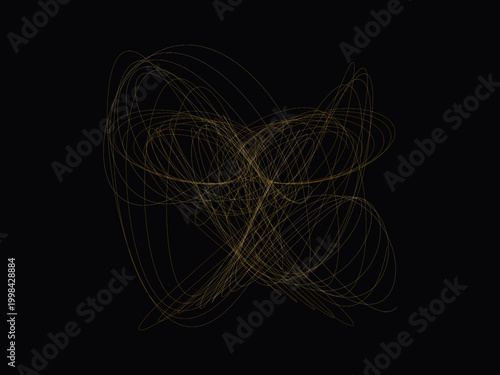 Lissajous Parametric Curve Elegant Abstract Design