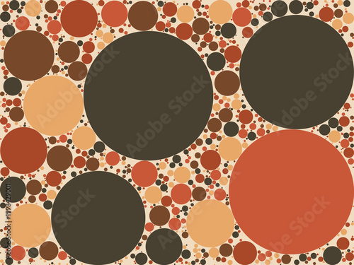 Apollonian Circle Gasket Abstract Mathematical Pattern