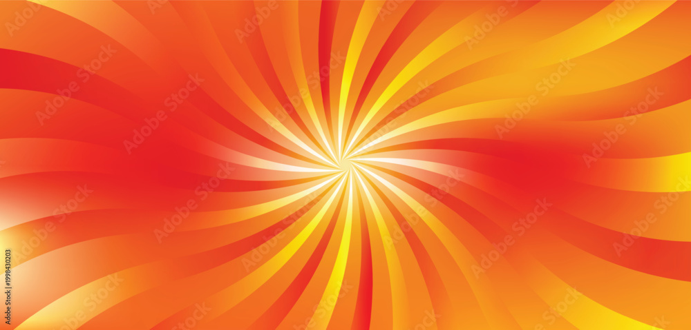 Obraz premium Orange red swirl abstract background vector art