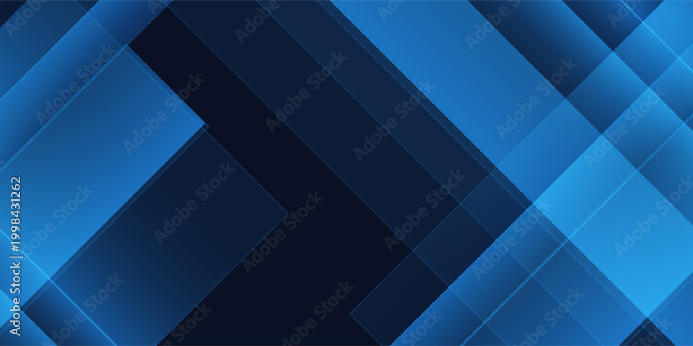Fototapeta premium Blue black abstract background geometry shine and layer element vector for presentation design. Suit for business, corporate, institution, party, festive, seminar, and talks