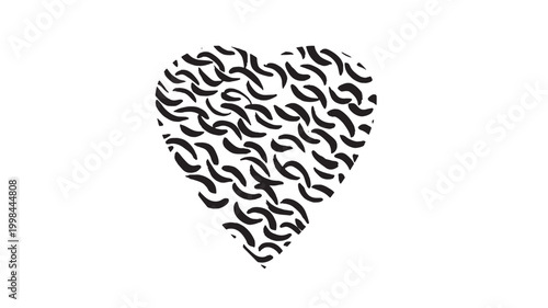 Lion head icon with black tribal flame-like pattern on white background for premium branding and tattoo style design featuring silhouette, vector,