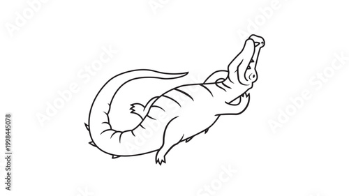 Pistol handgun icon in a minimalist premium line art style with clean contours and vector-ready outline design featuring sketch, weapon, safety with