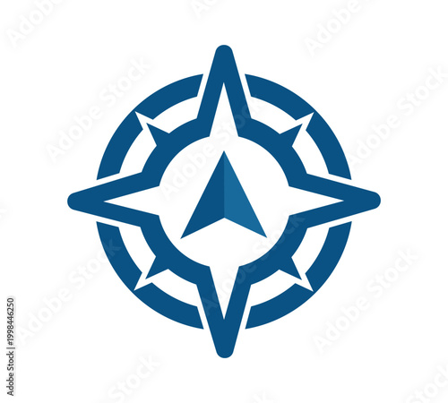 Compass Star Navigation Direction Logo
