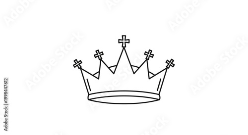 Photos Royal Crown Icon Vector Illustration