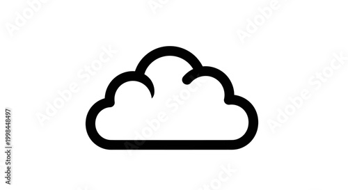 Simple Cloud Icon Outline