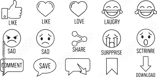 Minimalist Digital Communication and Feedback Vector Set