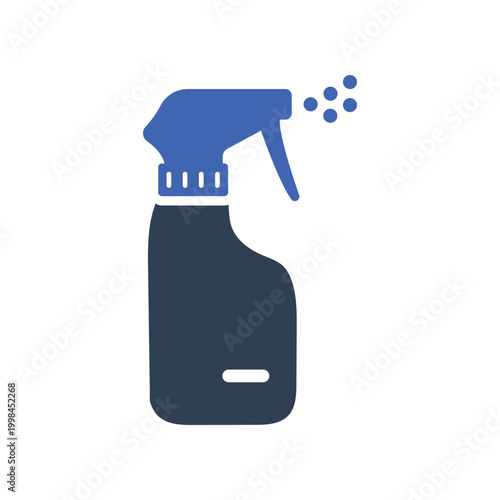 Spray Bottle With Mist Icon