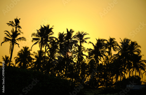 Sunrise at Colva beach, Goa, India