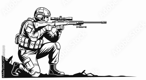 hunter with rifle