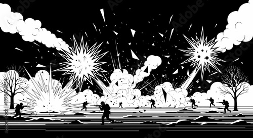 fireworks over the city