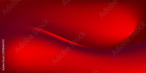 An abstract background features a gradient of red and dark red colors, creating a smooth, wave-like transition.