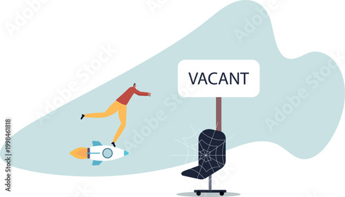 Labor shortage, worker needed not enough skill staff to fill in job vacancy,human life and situation.