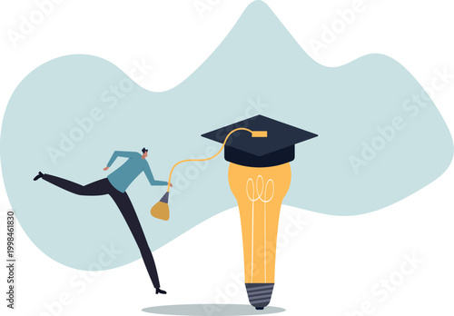 Education or academic help create business idea, skill and knowledge empower creativity .human life and situation.