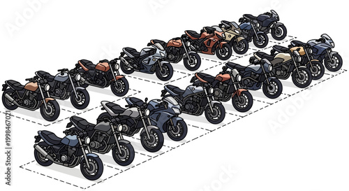 Collection of various motorcycle models.