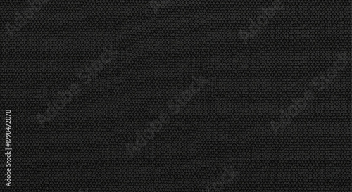 Black fabric texture close up of woven material background