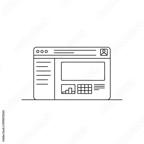 Dashboard Interface Design for Data Visualization.