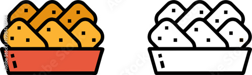 Fried Nuggets Fast Food Snack