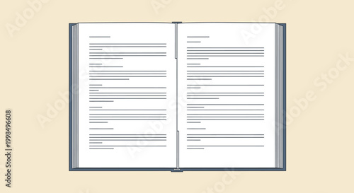 An open book or document displaying text on two facing pages, viewed from above.