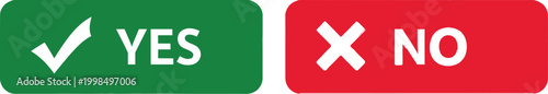 Yes no buttons Vector