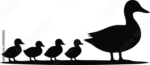 Mother Duck and DucklingsMother Duck and Ducklings