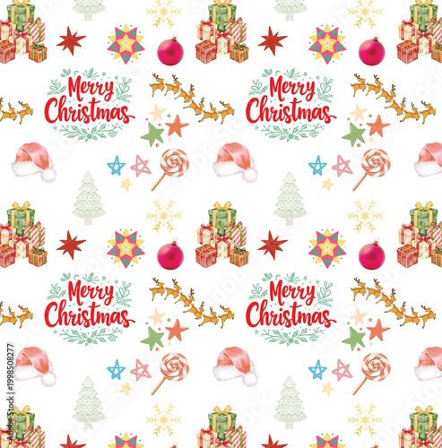 Xmas Scrapbook Paper Seamless Design