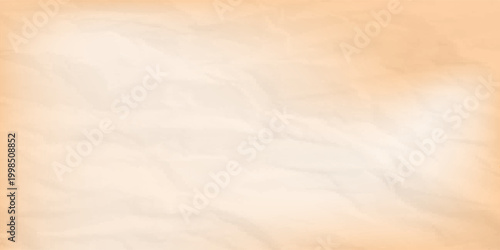 Brown crumpled paper background, old vintage paper texture surface. Light brown recycled paper crumpled texture.