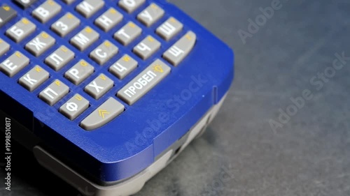 Thermal printing printer. It is used for marking in the electrical control panel. 