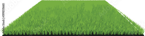 Minimalist vector illustration of a grass patch, clean design representing nature, greenery, and outdoor environment.