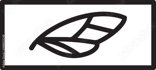 High-Resolution Vector Microscope Slide Icon Featuring Detailed Insect Wing Embedding – Perfect for Scientific Research, Biology Education, Medical Presentations, Entomology Studies,