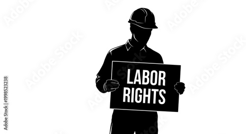 MAY DAY Labor rights activist, worker protest, industrial advocacy, social justice vector