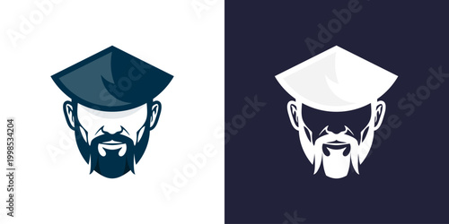 vector master logo with hat