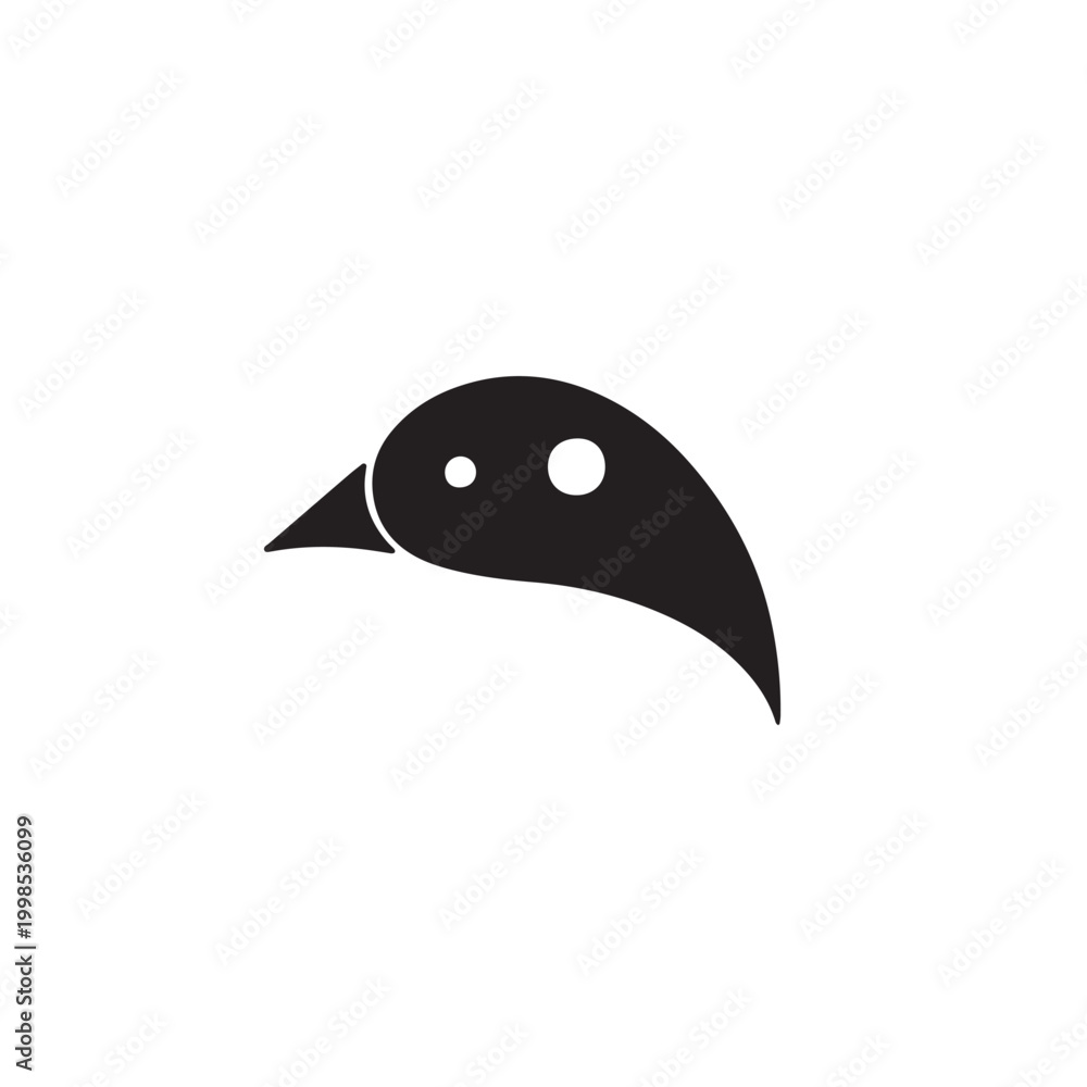 Obraz premium black silhouette of a bird