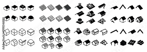 Geometric roof designs collection