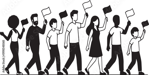 Diverse People Silhouettes Celebrating International LGBT Pride Day