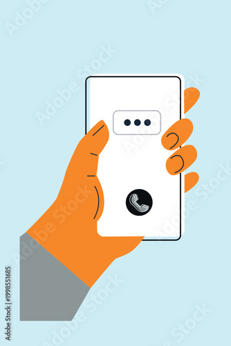 Art & Illustration People chatting online, social media communication and messaging concept	