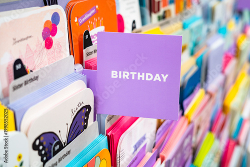 Foto Birthday Gift Cards Section Department at Store Gifts Section