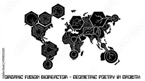 Organic Fusion Bioreactor - Geometric Poetry in Growth, a Global Network Concept