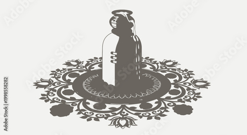 wine bottle and glass