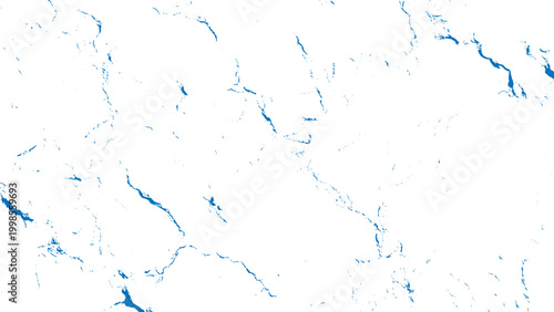 Blue cracks on white surface texture pattern