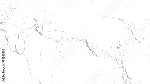 Gray cracks on white surface with rough texture and fractured pattern