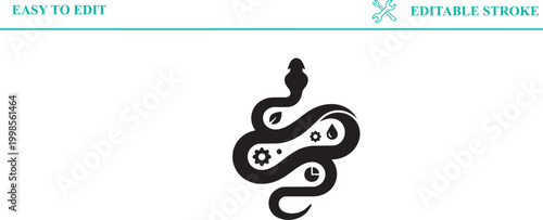 Abstract circular shape with segment gaps representing loading or progress indicator divided into sections with editable stroke and easy to edit transparent background for graphic design.