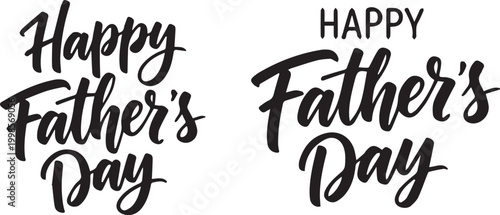 Happy father's day calligraphy designs a celebration of parenthood